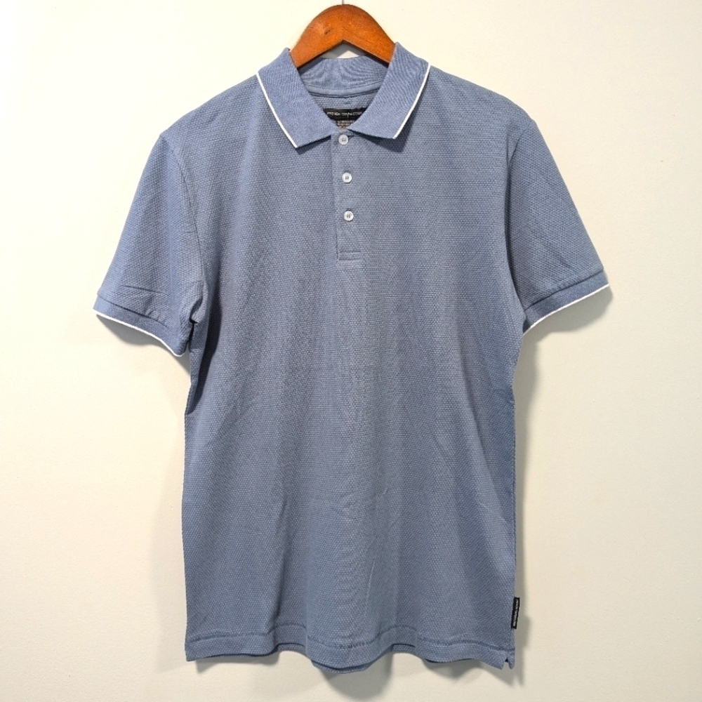 French Connection Polo Shirt Light Blue Size S